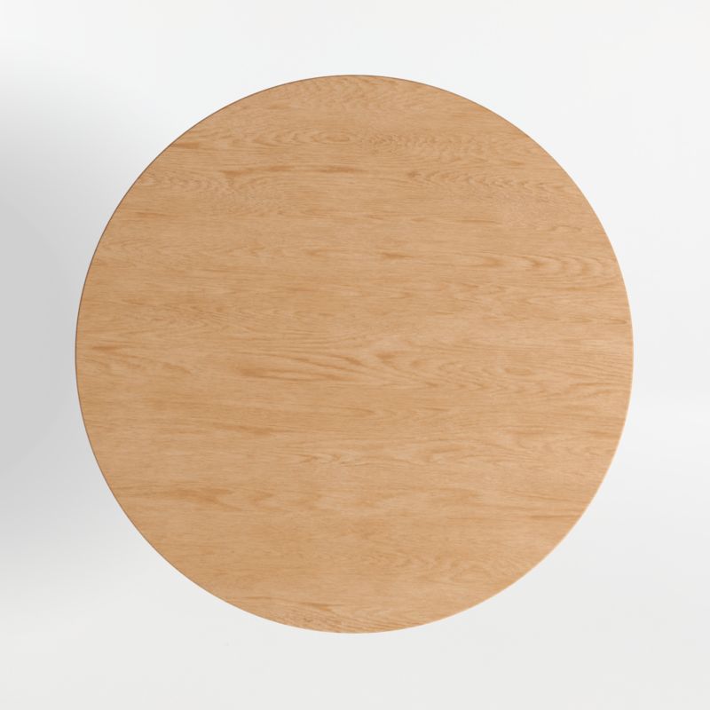 Nero 36" Natural Wood Round Dining Table - image 4 of 11