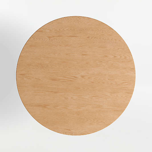 Nero 36" Natural Wood Round Dining Table