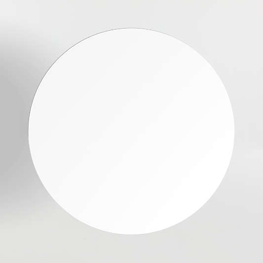Nero 36" White Quartz and Wood Round Bistro Dining Table