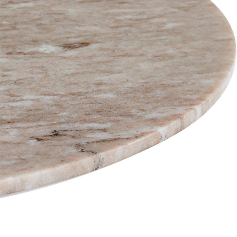 Nero Brown Marble Round Accent Table - image 8 of 16