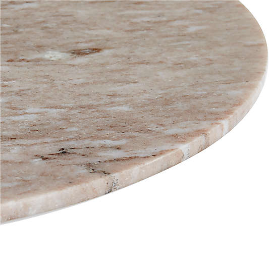 Nero Brown Marble Round Accent Table