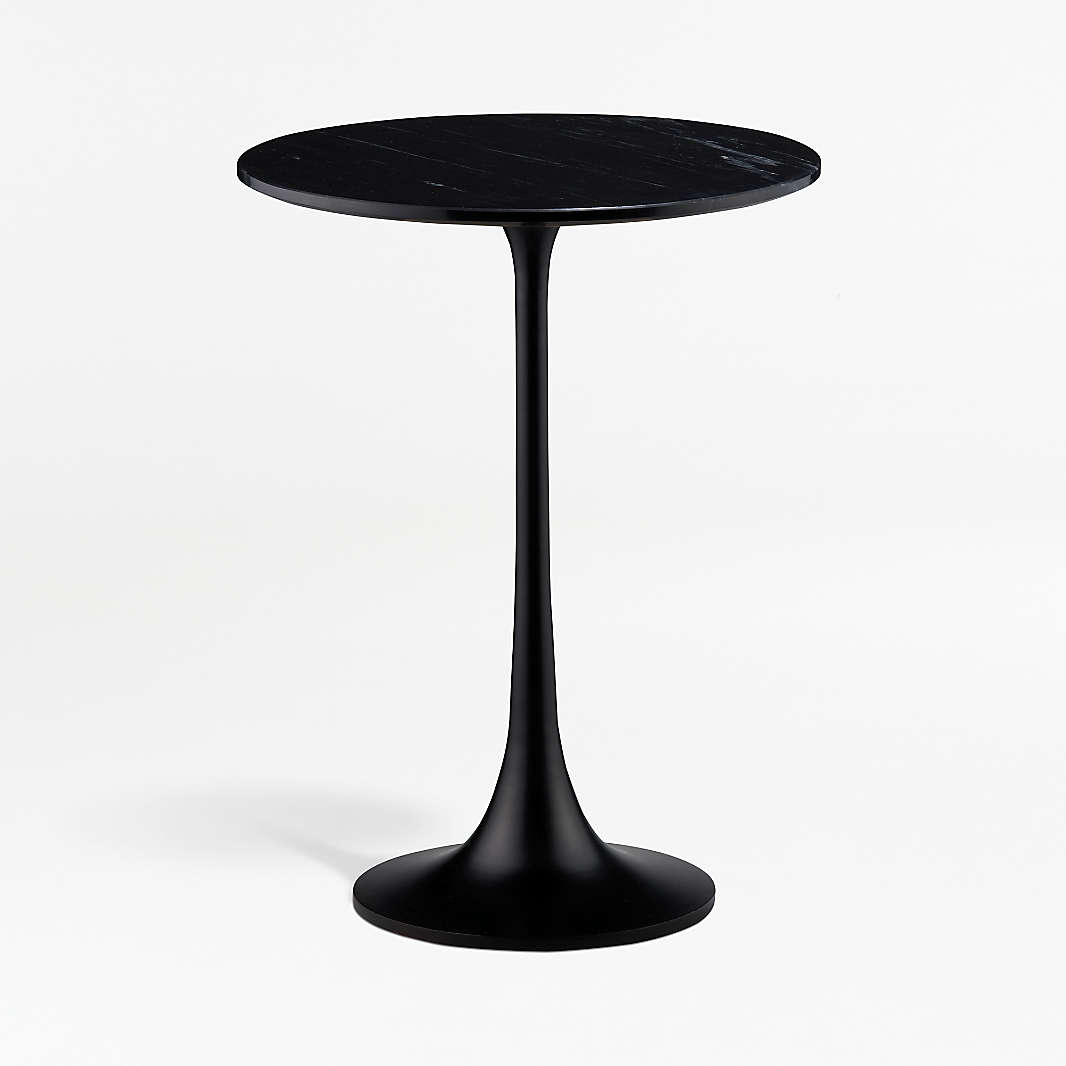 Black and white end tables crate barrel
