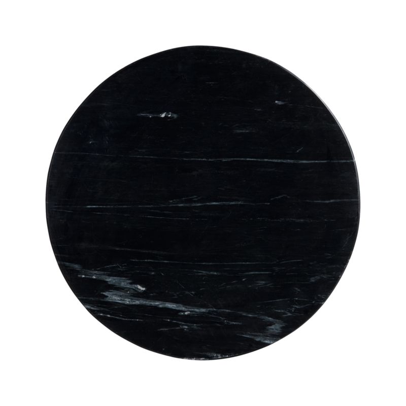 Nero Black Marble Round Accent Table - image 7 of 14