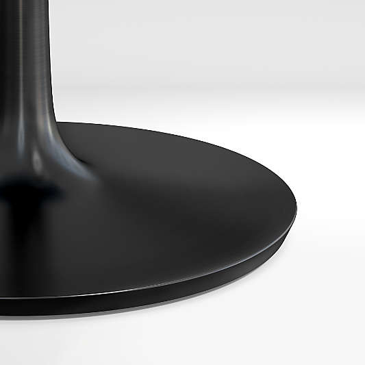 Nero Oval Concrete Top 60" Dining Table with Matte Black Base