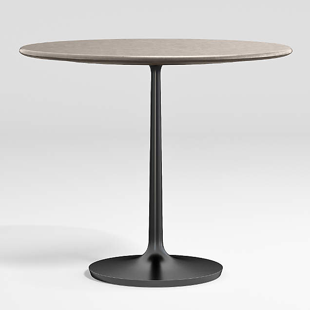 Nero Black Marble Round Accent Table + Reviews Crate & Barrel Canada