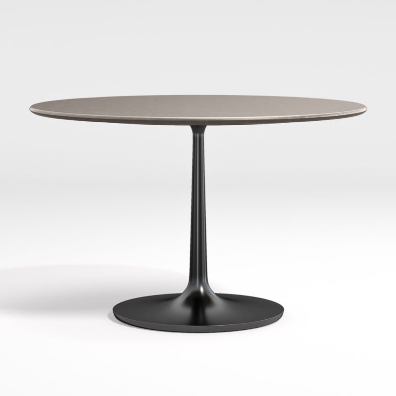 Nero 48" Concrete Dining Table with Matte Black Base - image 0 of 6