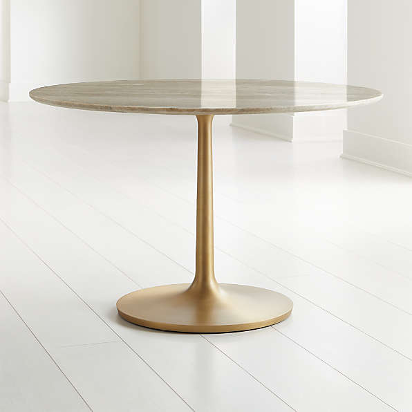 Round Dining Tables Crate And Barrel, 48 Inch Round Glass Dining Table