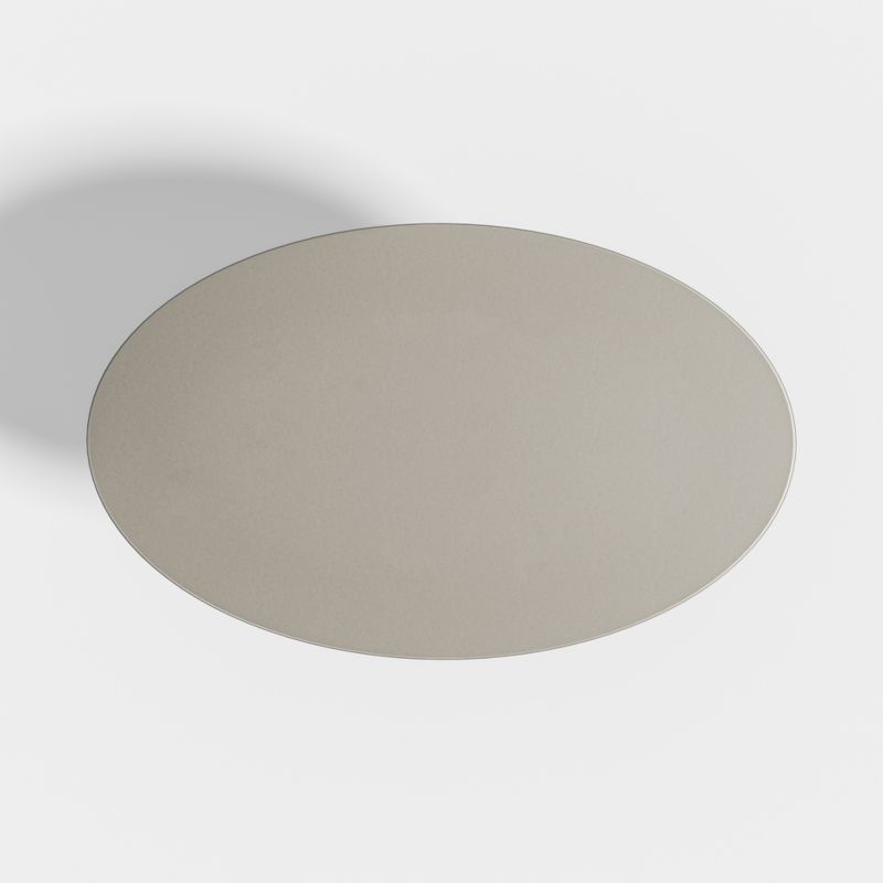 Nero Oval Concrete 60" Dining Table with White Base - image 5 of 7