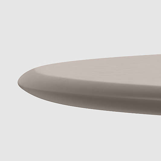 Nero Concrete Dining Table with Brass Base (48"-60")