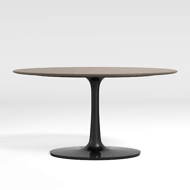 oval concrete table