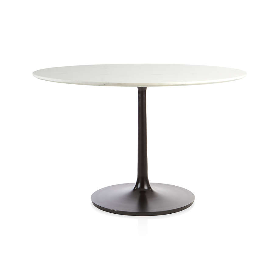 48 round deals marble dining table