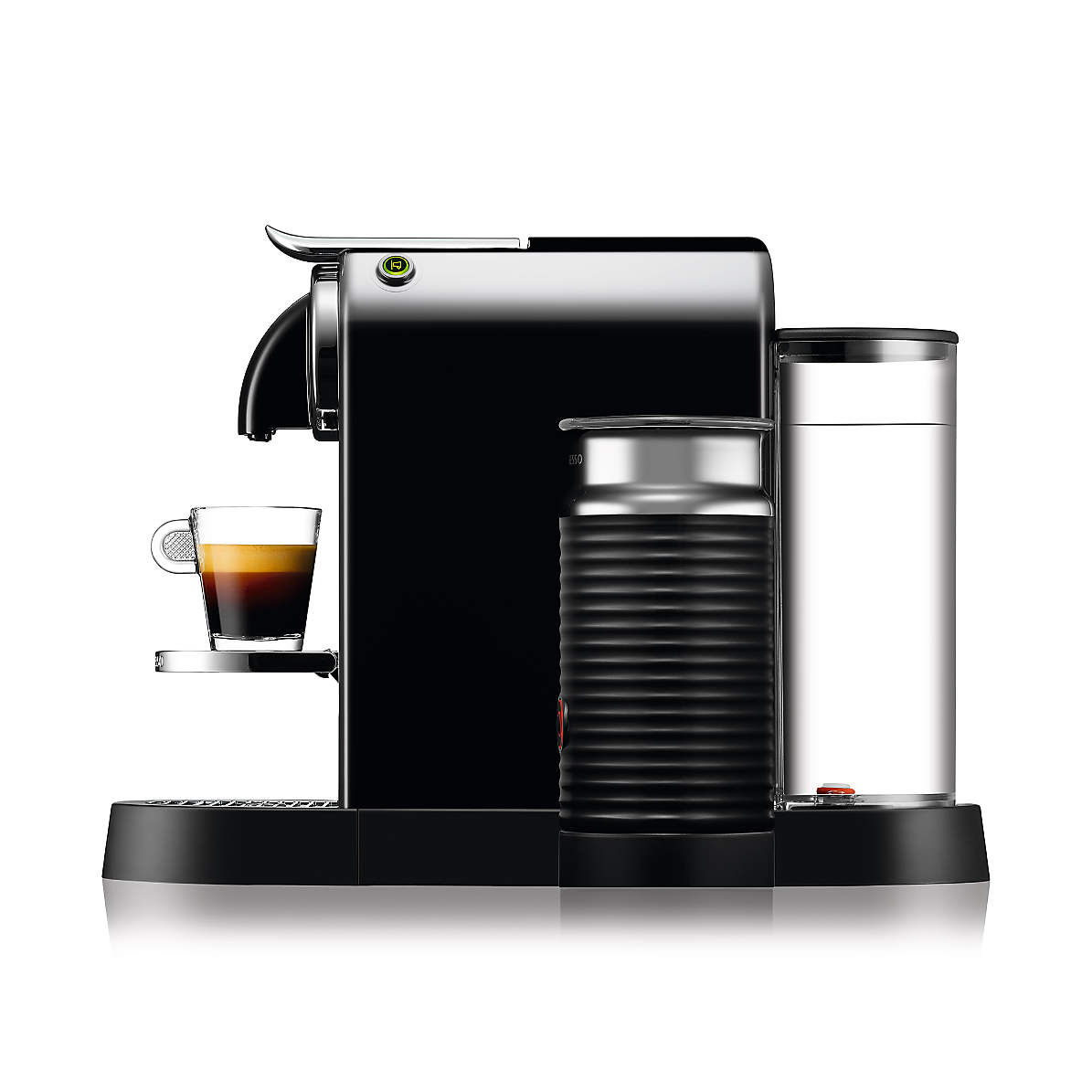 Demonstrere handicap transaktion Nespresso by De'Longhi Citiz Black Espresso Machine with Milk Frother +  Reviews | Crate & Barrel