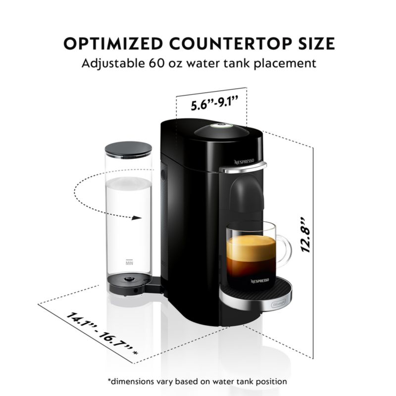 Nespresso ® by De'Longhi ® VertuoPlus Deluxe Espresso Machine with Aeroccino Frother - image 4 of 10