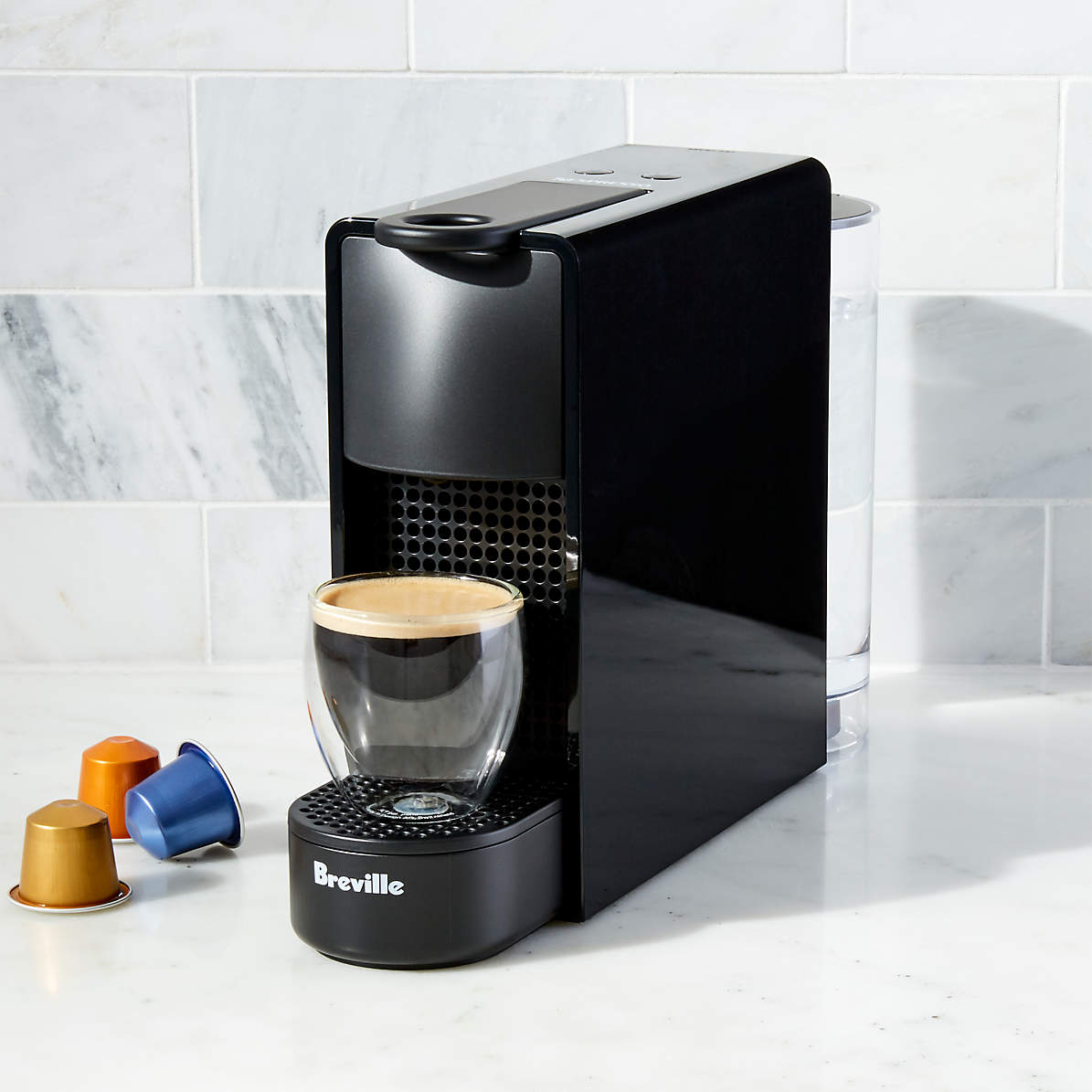 diameter svinge Undvigende Nespresso by Breville Black Essenza Mini Espresso Machine + Reviews | Crate  & Barrel