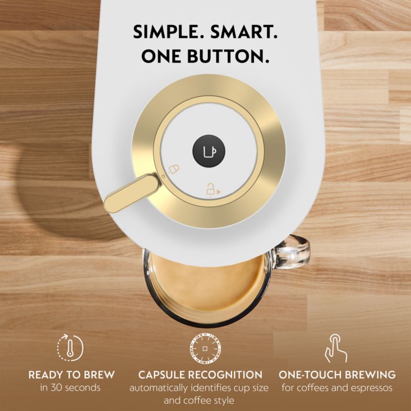 Nespresso ® by De'Longhi ® Vertuo Pop+ Deluxe White and Gold Coffee and Espresso Machine - image 8 of 8