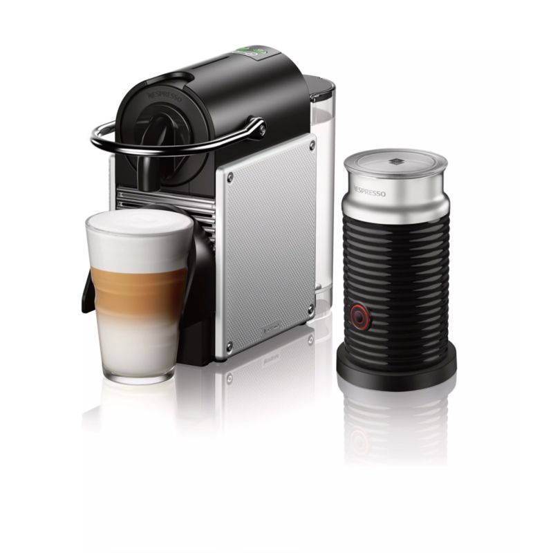 Nespresso by De'Longhi Aluminum Pixie Espresso Machine with Aeroccino ...