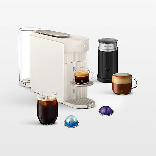 Nespresso ® by De'Longhi ® White Vertuo UP Espresso Machine Bundle