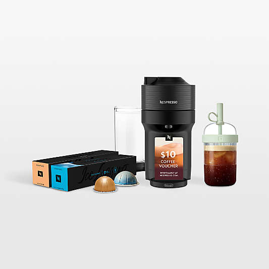 Nespresso ® by De'Longhi ® Vertuo Pop+ Black Licorice Cold Bundle Espresso Machine