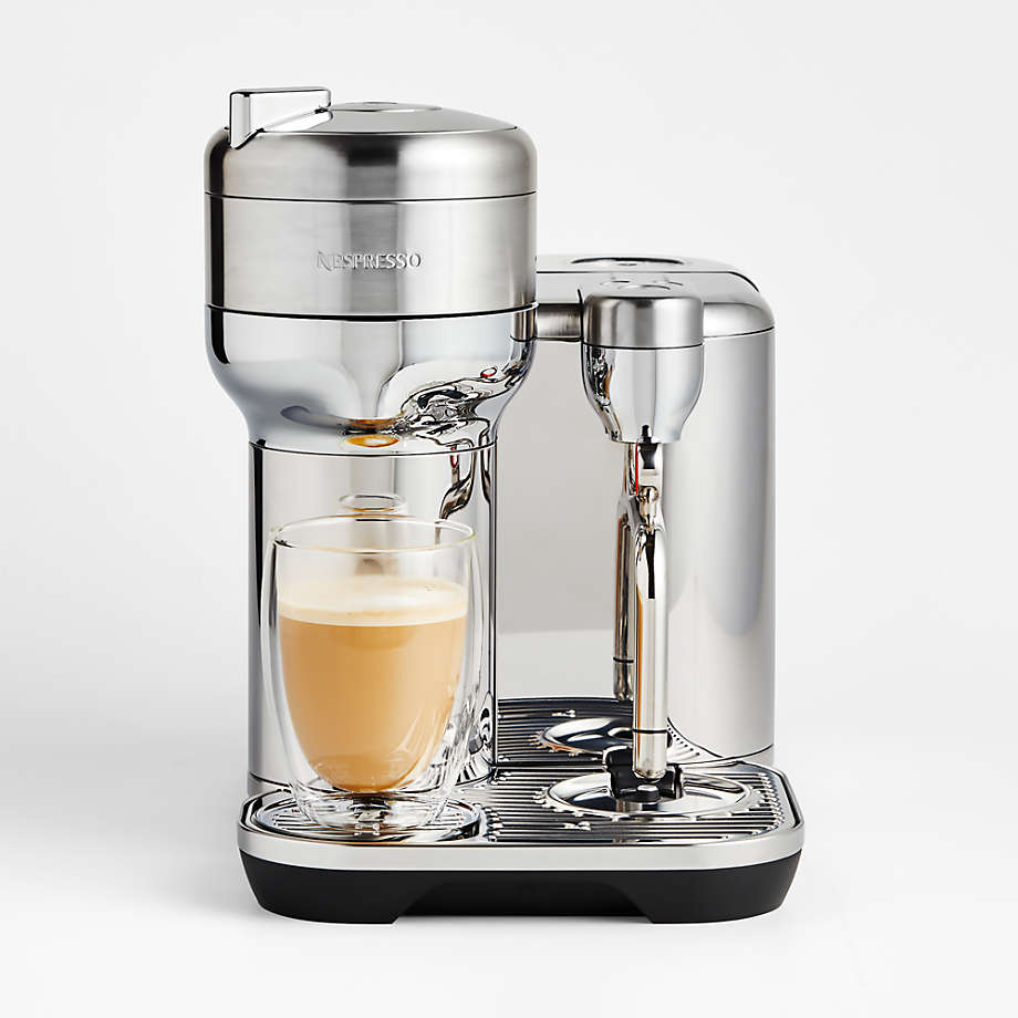 Breville Nespresso Vertuo Coffee & Espresso Single-Serve Machine in Matte  Black and Aeroccino Milk Frother in Black 