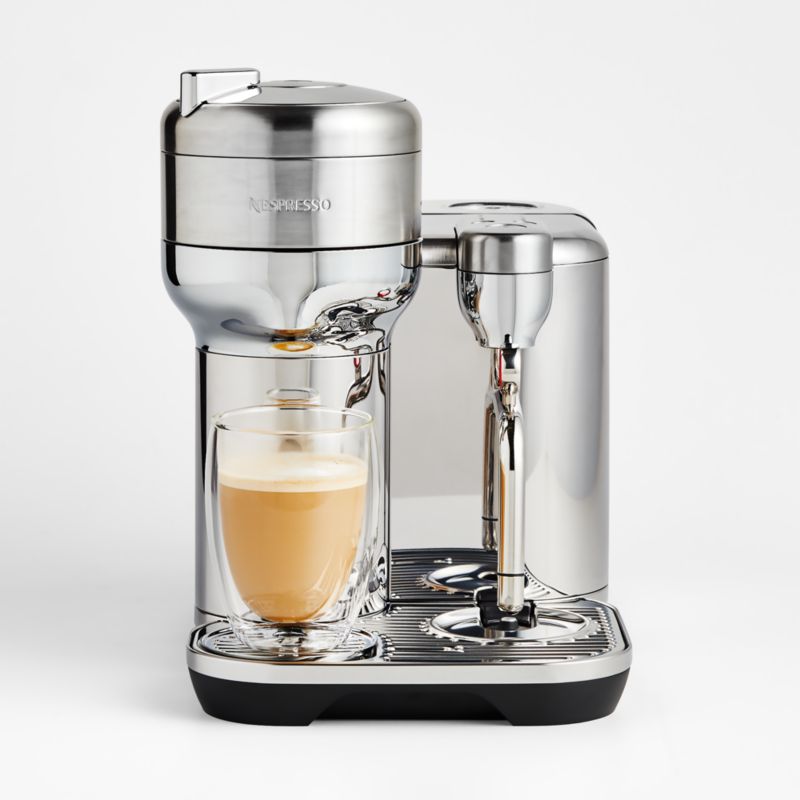 Nespresso ® by Breville ® White VertuoPlus Coffee and Espresso Machine with Aeroccino Frother
