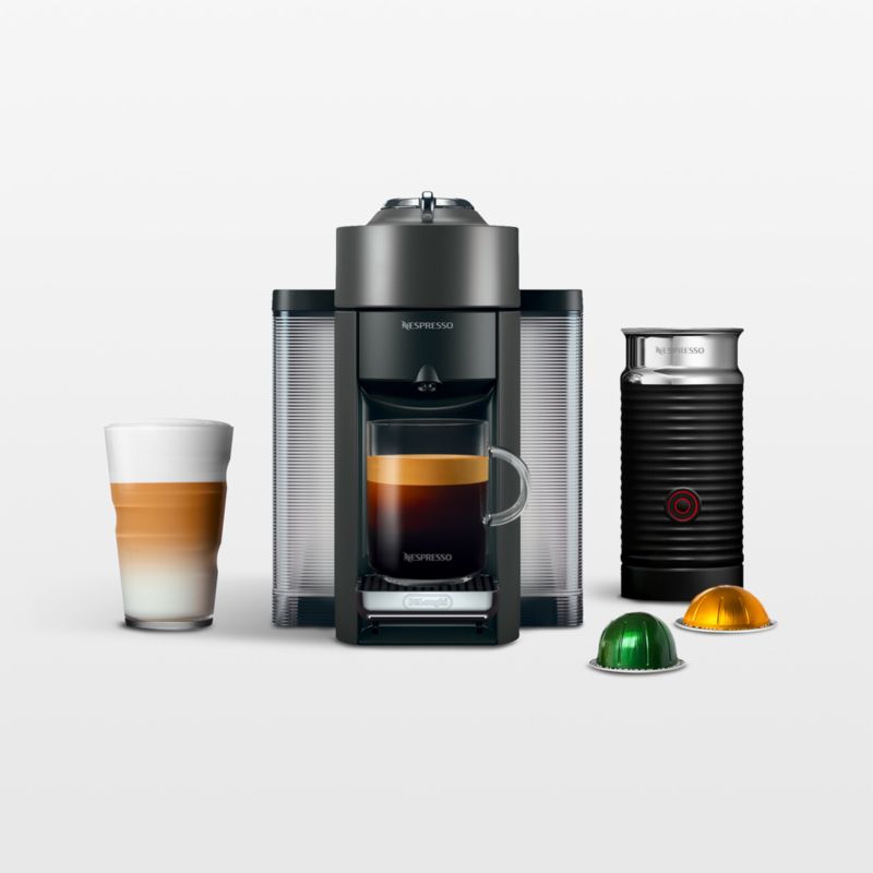 Nespresso ® by De'Longhi ® Graphite Metal Vertuo Coffee and Espresso Machine with Aeroccino Frother