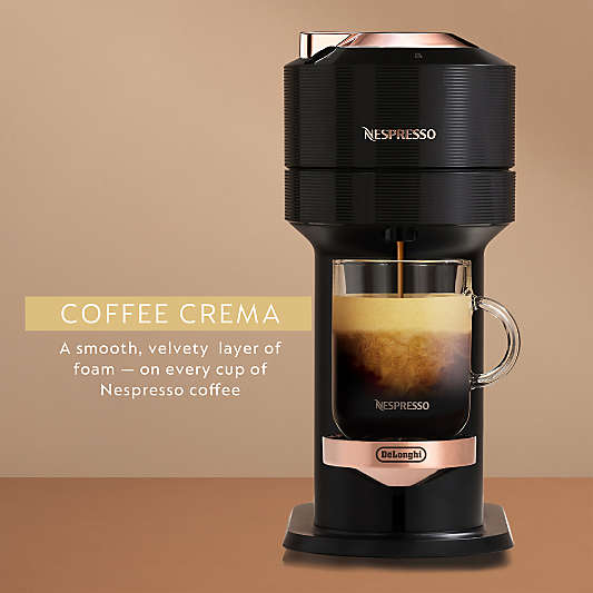 Nespresso ® by De'Longhi ® Rose Gold and Black Vertuo Next Coffee and Espresso Machine