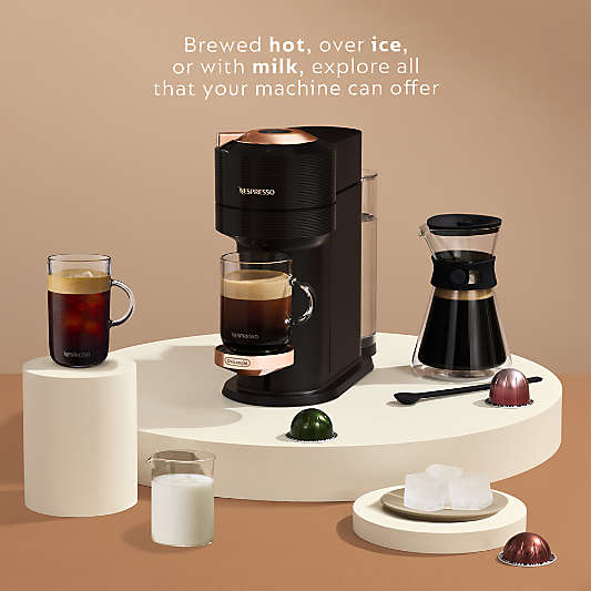 Nespresso ® by De'Longhi ® Rose Gold and Black Vertuo Next Coffee and Espresso Machine