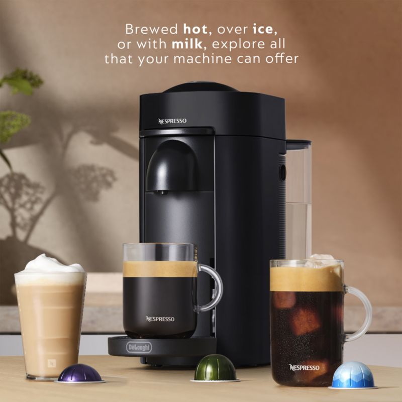 Nespresso ® by De'Longhi ® Matte Black VertuoPlus Coffee and Espresso Maker with Aeroccino Frother - image 2 of 11