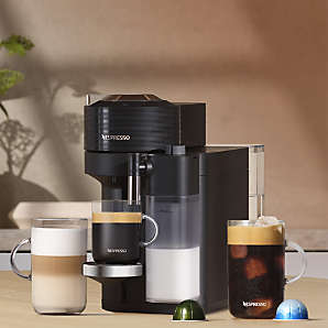 Nespresso - Vertuo Next Premium Black Rose Gold & Aeroccino3 Milk Frother - Color : Black