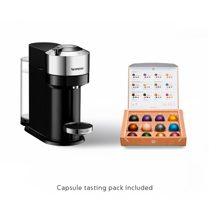 Nespresso ® by De'Longhi ® Vertuo Next Chrome Espresso Machine with Aeroccino Frother - image 10 of 12