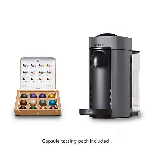 Nespresso ® by De'Longhi ® Grey VertuoPlus Coffee and Espresso Machine with Aeroccino Frother