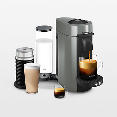 View Nespresso ® by De'Longhi ® Grey VertuoPlus Coffee and Espresso Machine with Aeroccino Frother details