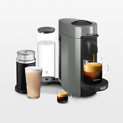 Nespresso ® by De'Longhi ® Grey VertuoPlus Coffee and Espresso Machine with Aeroccino Frother