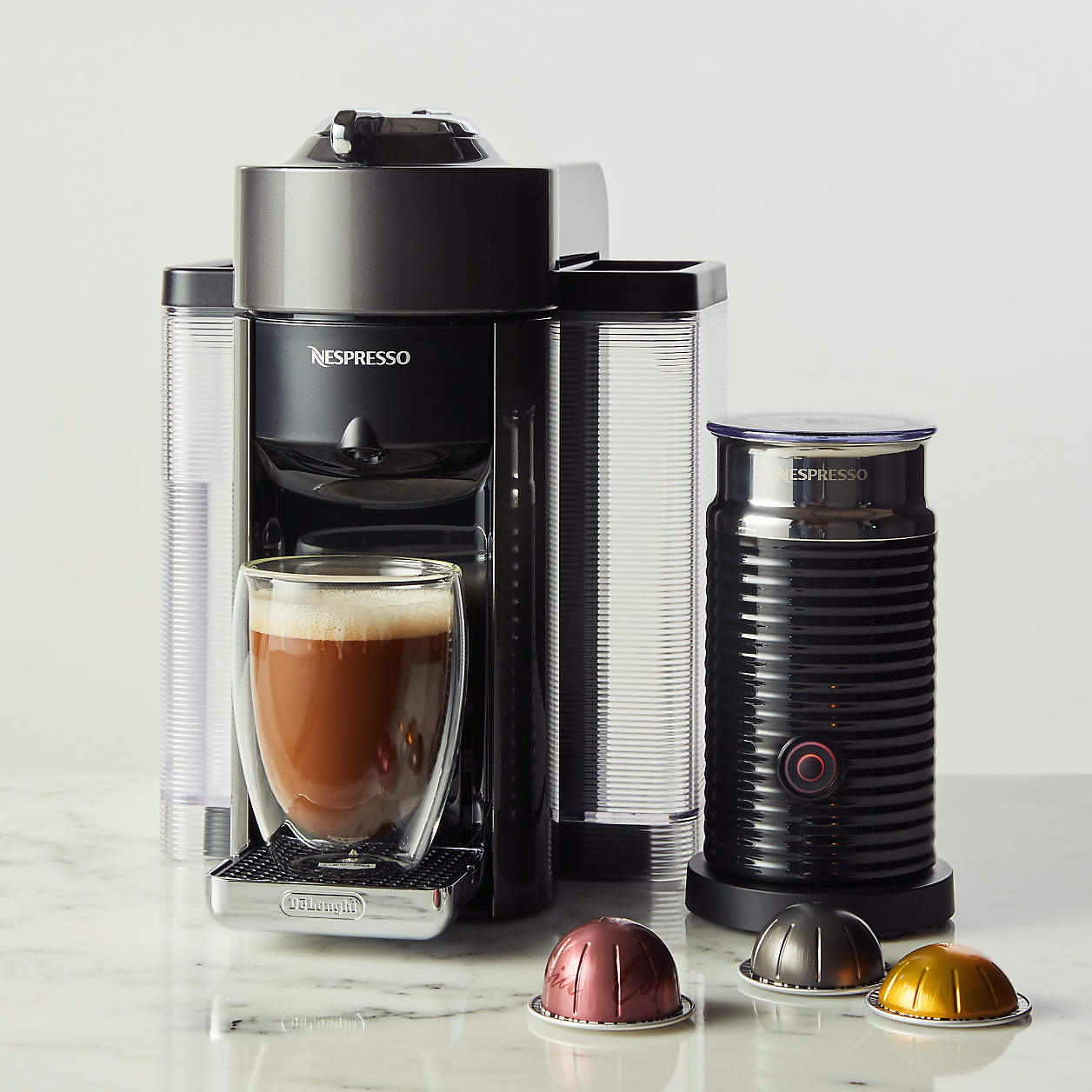 Nespresso by De'Longhi Graphite Metal Vertuo Coffee and Espresso