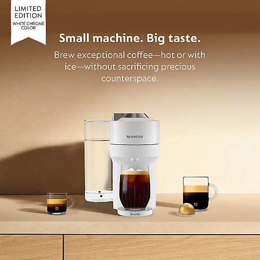 Nespresso ® by Breville ® Vertuo Pop+ Deluxe Espresso Machine in White
