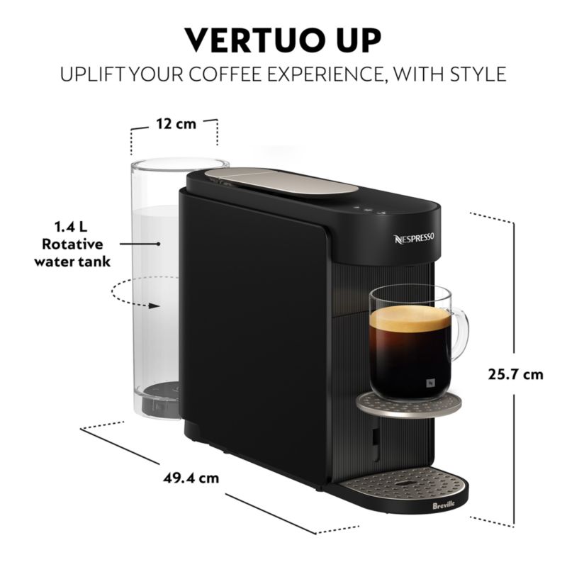 Nespresso ® by Breville ® Black Vertuo UP Espresso Machine Bundle - image 5 of 6