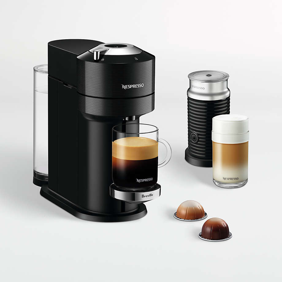 Nespresso ® by Breville ® Classic Black Vertuo Next Premium Coffee and Espresso Machine with Aeroccino Frother