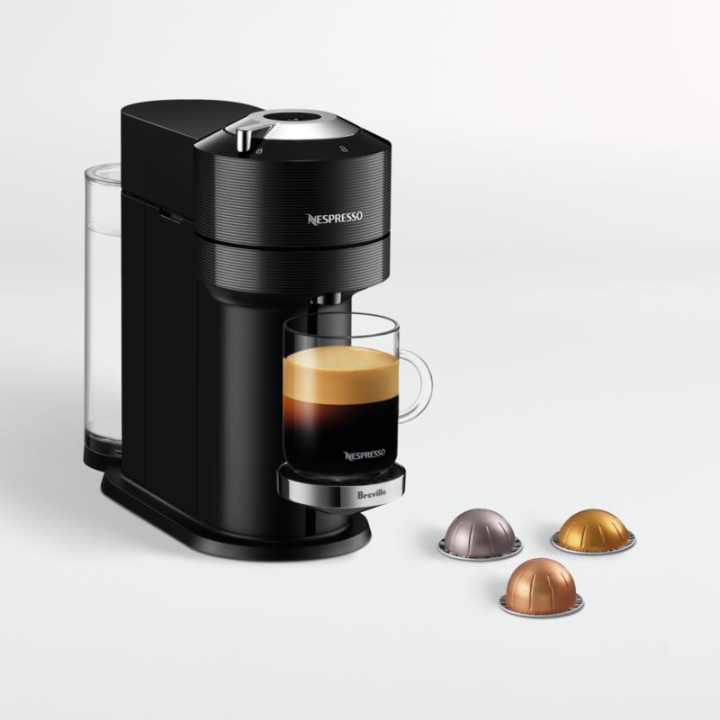 Nespresso by Breville Classic Black Vertuo Next Premium Coffee and Espresso Machine with Aeroccino Frother Reviews Crate Barrel