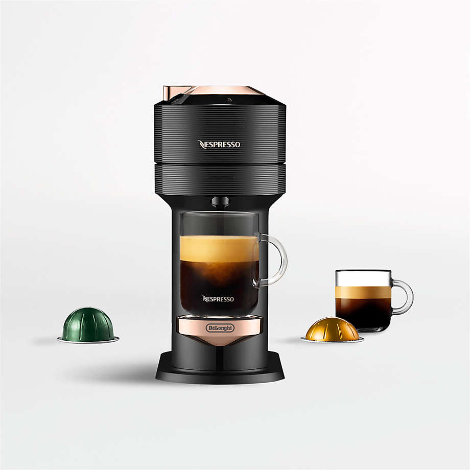 Crate Barrel Nespresso by De Longhi Rose Gold and Black Vertuo