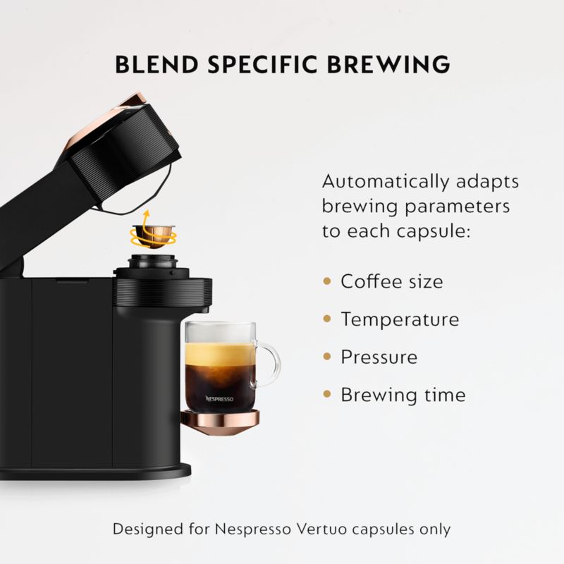 Nespresso ® by De'Longhi ® Rose Gold and Black Vertuo Next Coffee and Espresso Machine - image 11 of 13