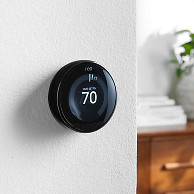 View Nest Mirrored Black Thermostat details