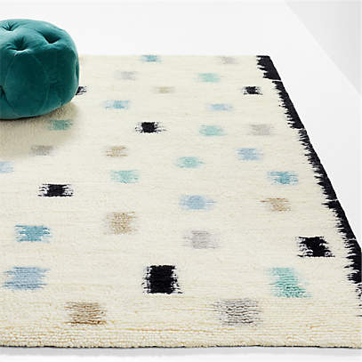 Neutral Tered Checks Washable Wool, Are Wool Rugs Washable