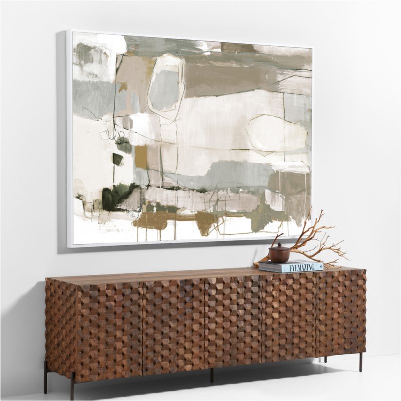 "Natural Transitions" Framed Gray & White Wall Art Print 71"x51" by Mary Elizabeth Peterson - image 6 of 9