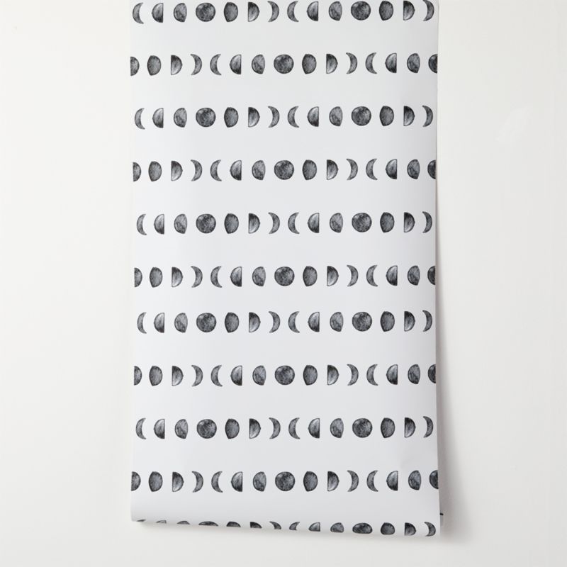 Chasing Paper Black and White New Moon Removable Wallpaper 2'x12' - image 9 of 14