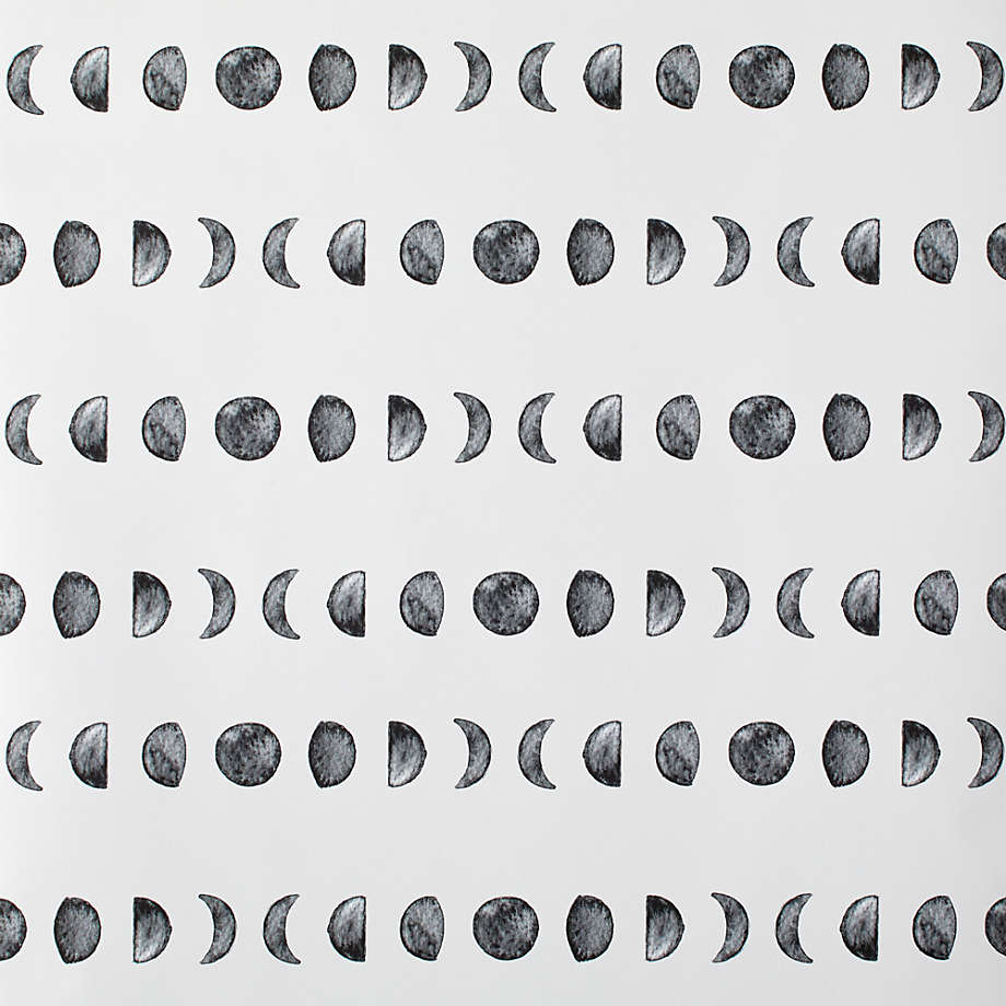 Chasing Paper Black and White New Moon Removable Wallpaper 8"x11