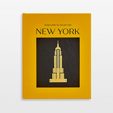 View "Trope New York" Leather Home Decor Book details