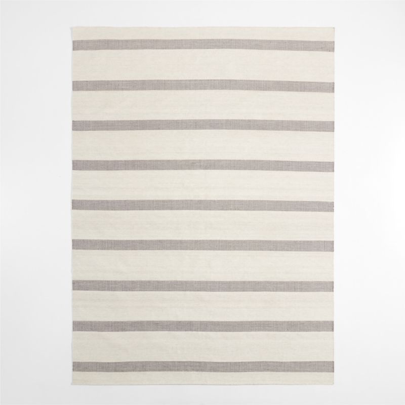 Newport Performance Wool-Blend Handwoven Iron Grey Area Rug 8'x10' - image 2 of 5