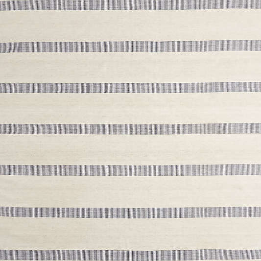 Newport Performance Wool-Blend Handwoven Navy Blue Area Rug