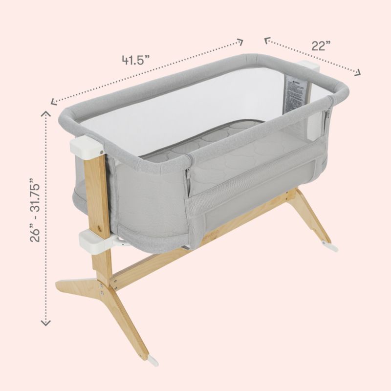 Newton Baby Grey Bassinet and Bedside Sleeper - image 5 of 6