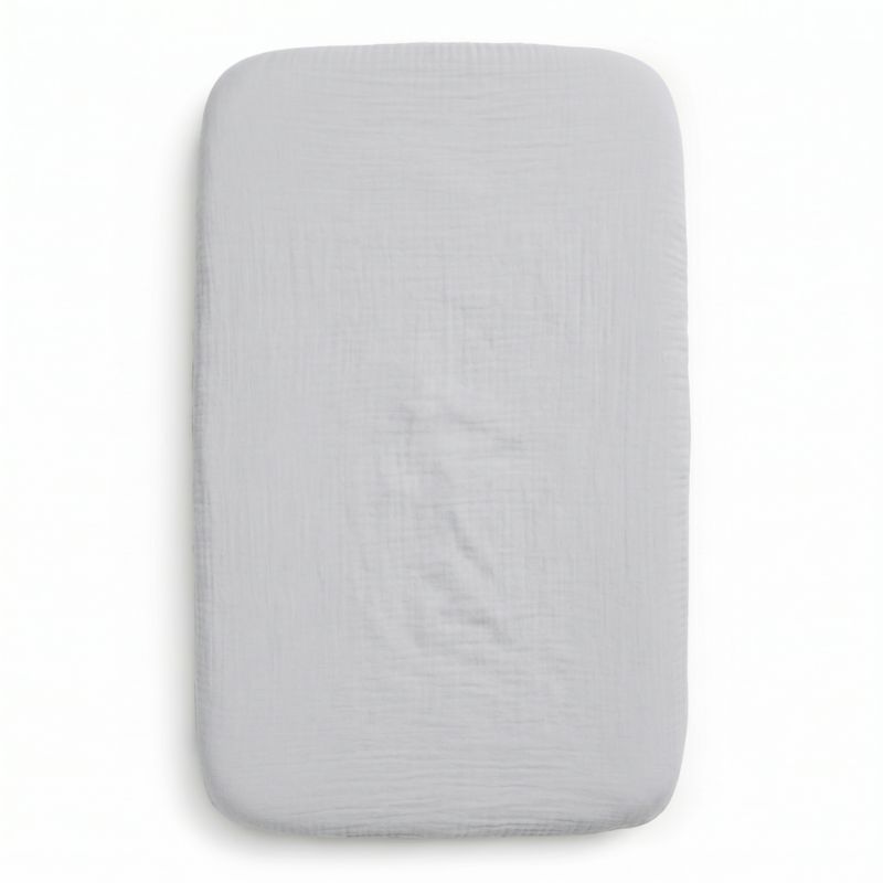 Newton Baby Set of 2 Bassinet and Bedside Sleeper Grey Sheets - image 2 of 5